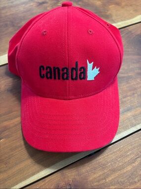 Canada Embroidered Red Baseball Cap